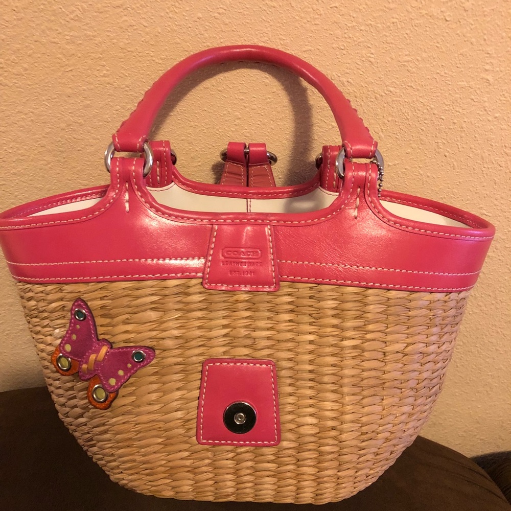 Authentic coach basket bag